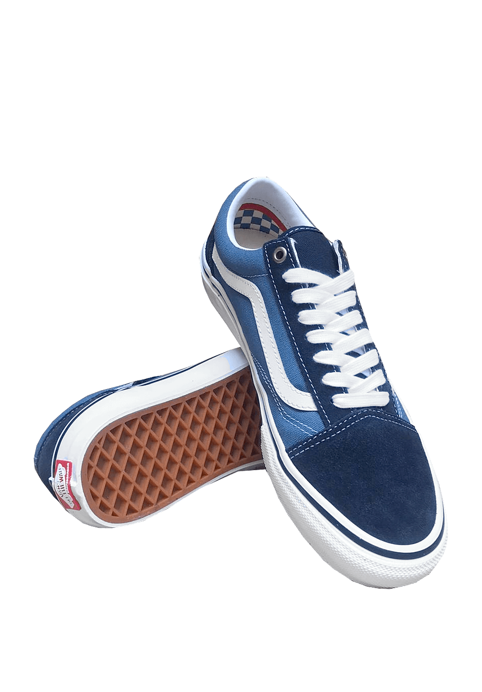Vans old skool top navy skate shoes