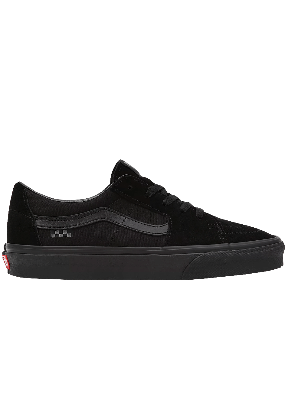 Vans Skate Sk8-Low Suede Shoe All Black ONLINE ONLY - ARROW & BEAST