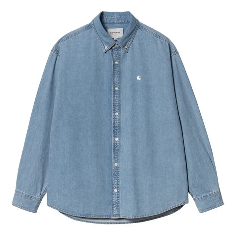 Carhartt WIP L/S Lucas Shirt Blue bleached