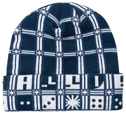 Rassvet Logo Dice Beanie Blue - ARROW & BEAST