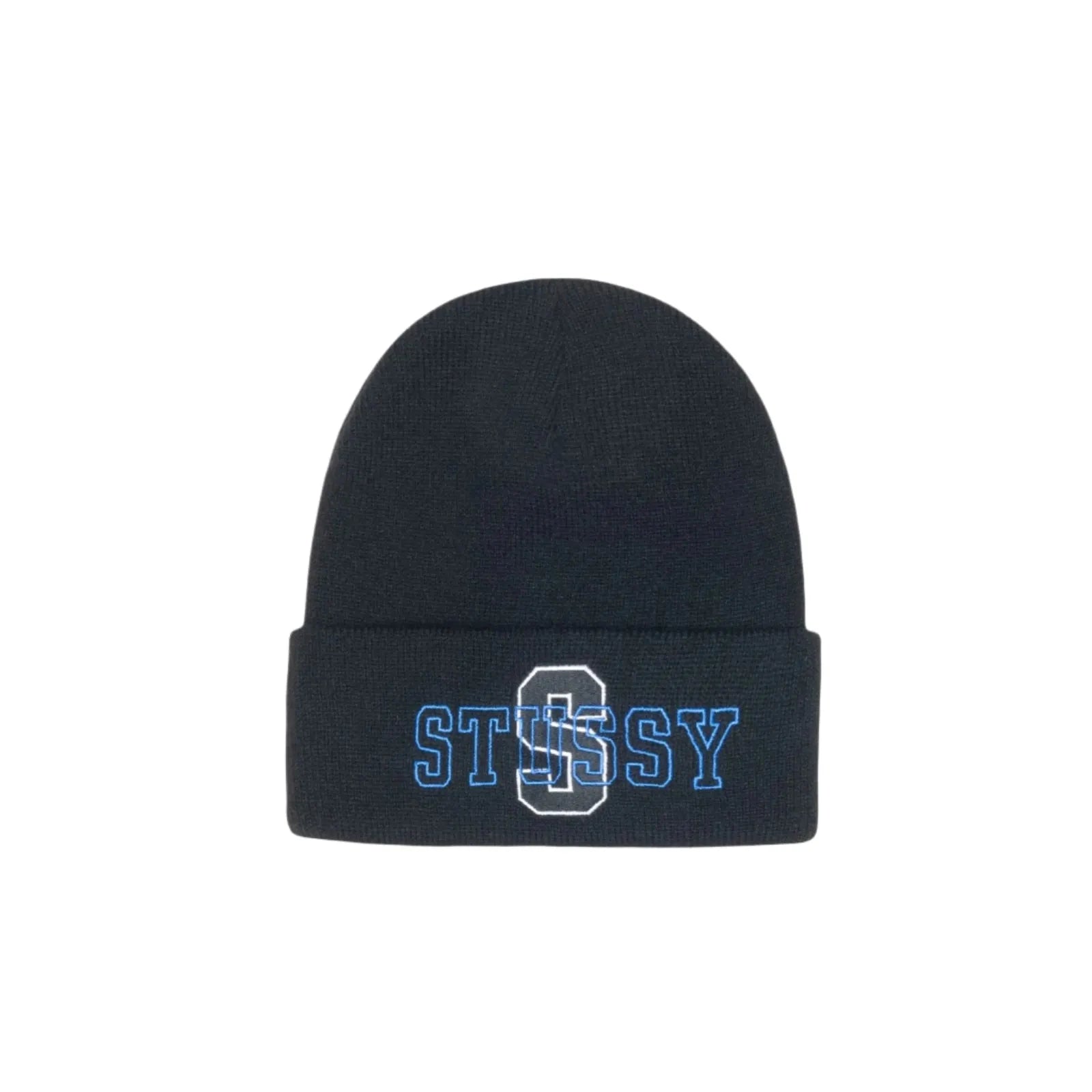 Stüssy Cuff Beanie Varsity S Black - ARROW & BEAST
