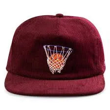 Call Me 917 - Hoop Maroon Cord Snapback - ARROW & BEAST