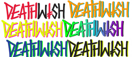 Deathwish Brand Logo SML Stickers 10pk