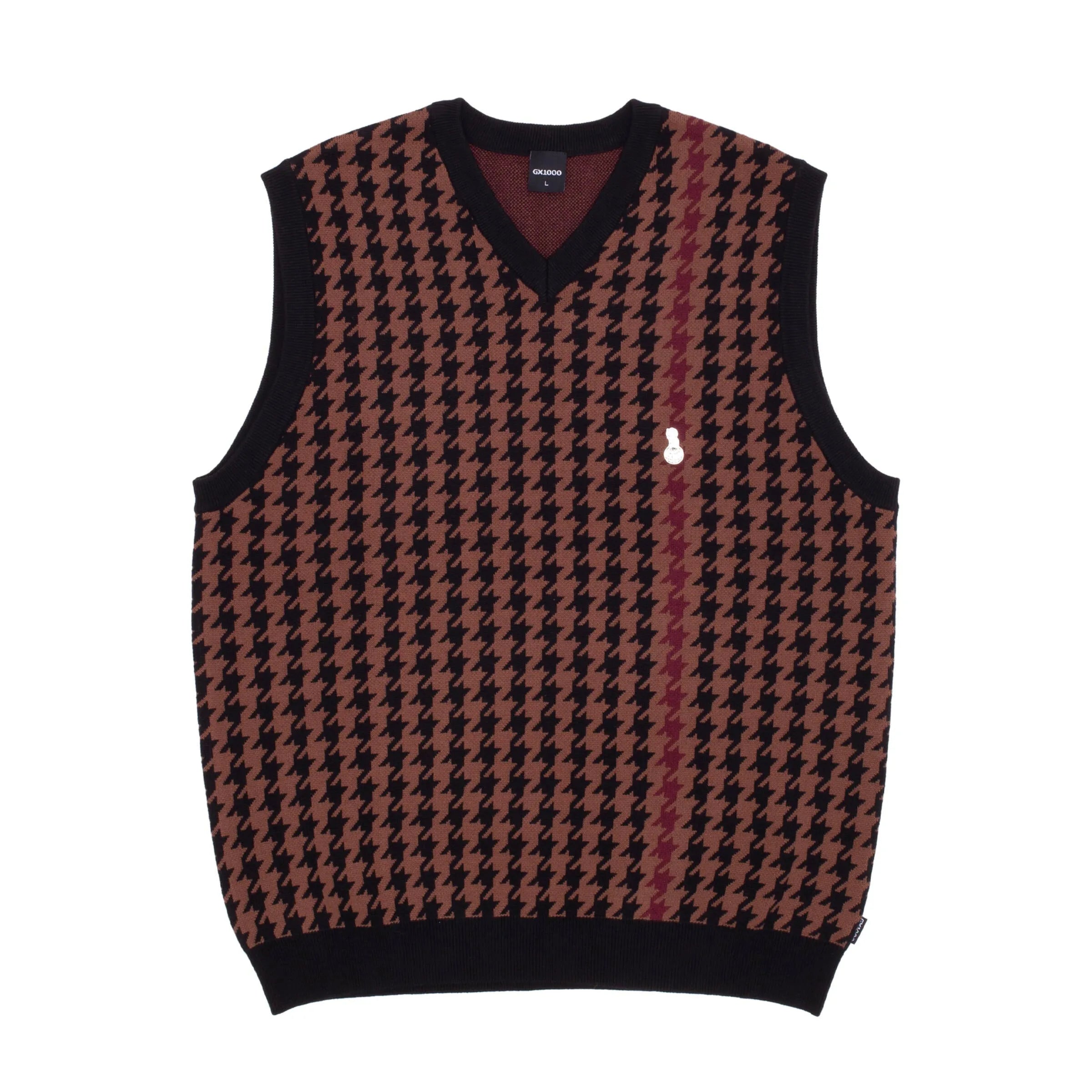 【GX1000】 Jacquard Knit Floral Sweater [Brown] GX1000 Jacquard Knit Floral Sweater - Brown/Cream – Route One