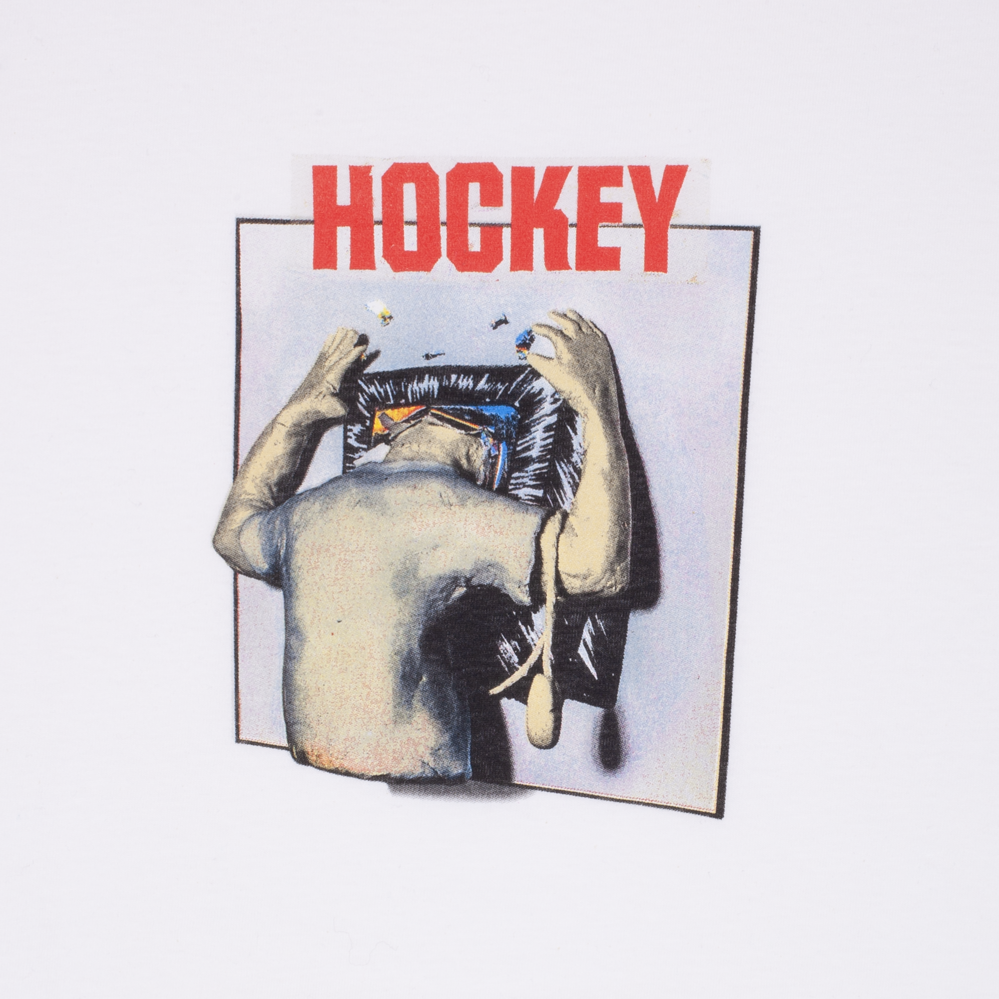 Hockey Skateboards - Screen Time Tee - White