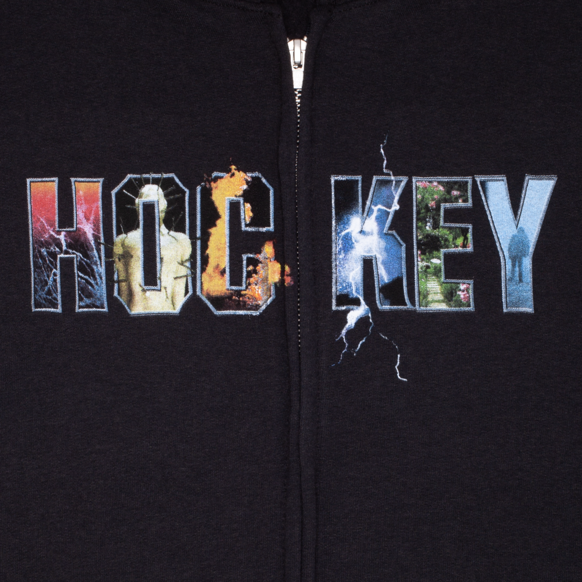 Hockey Skateboards - Dave&#39;s Arena Zip Up Hoodie - Black