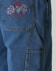 Former Merchandise - DISTEND DENIM WALKSHORT - Dark Blue Denim