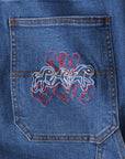 Former Merchandise - DISTEND DENIM WALKSHORT - Dark Blue Denim