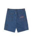 Former Merchandise - DISTEND DENIM WALKSHORT - Dark Blue Denim