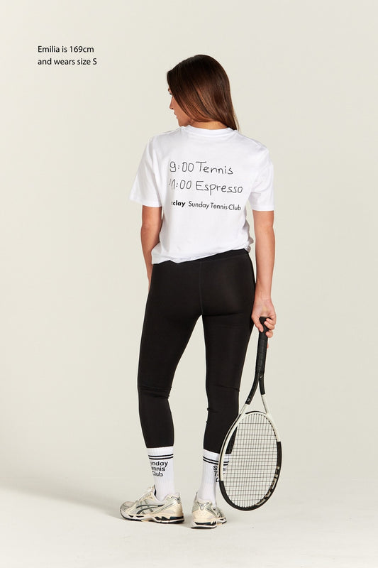 Sunday Tennis Club Tee Shirt White