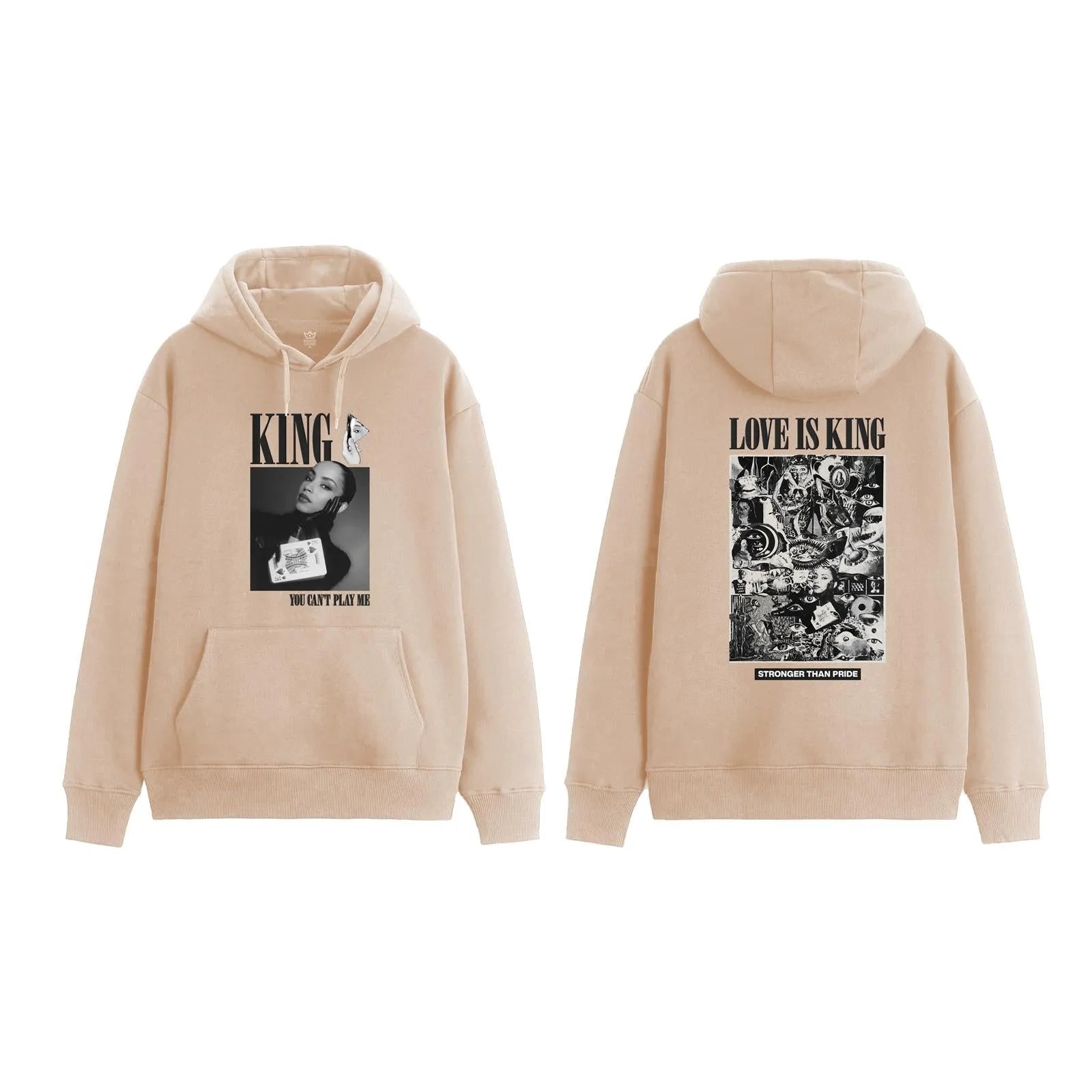 King Skateboards - "SPADES" HOOD - Tan - ARROW & BEAST