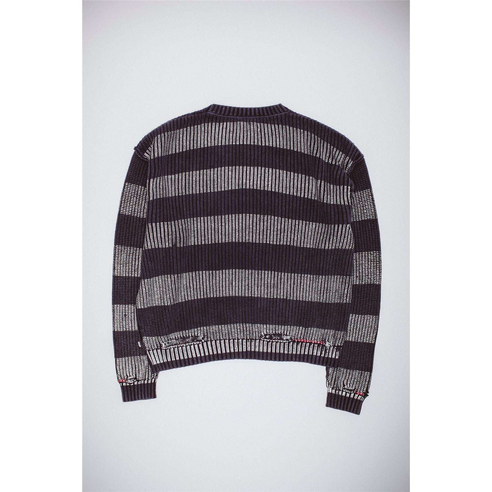 Fucking Awesome - Striped Sweater - Black/Silver/Striped