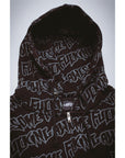 Fucking Awesome - AOP Stamp Zipped Hoodie - Black/Reflective