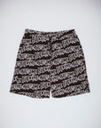 Fucking Awesome - AOP Stamp Sweatshorts - Black/White