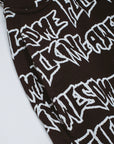 Fucking Awesome - AOP Stamp Sweatshorts - Black/White