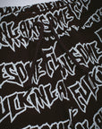 Fucking Awesome - AOP Stamp Sweatshorts - Black/White