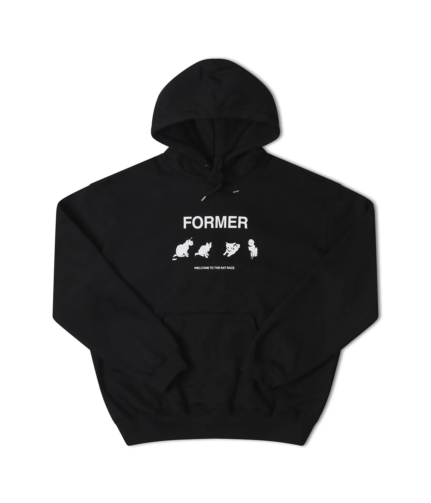 Former Merchandise - KITTY LITTER HOOD - BLACK - ARROW & BEAST