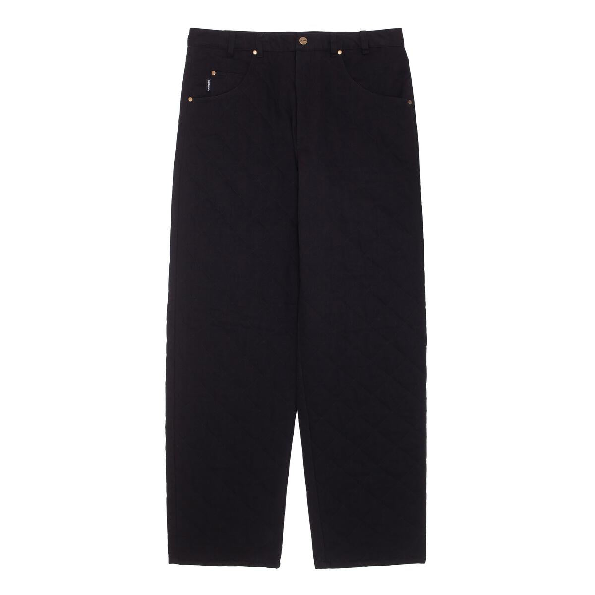 GX1000 - Baggy Quilted Pant - Black - ARROW & BEAST