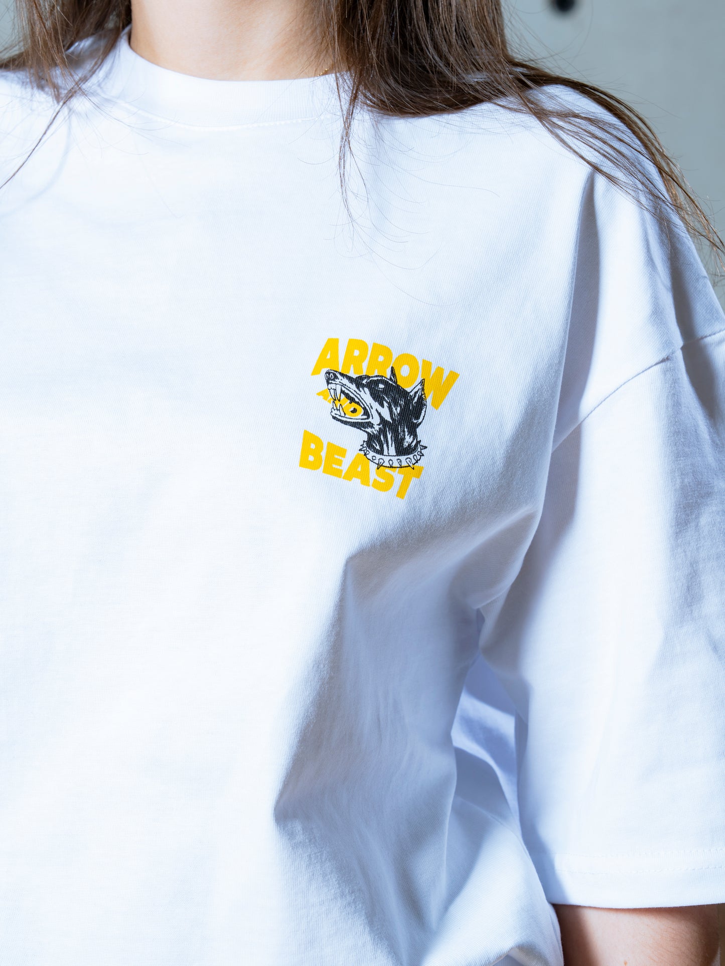 Arrow & Beast Doberman T-Shirt White