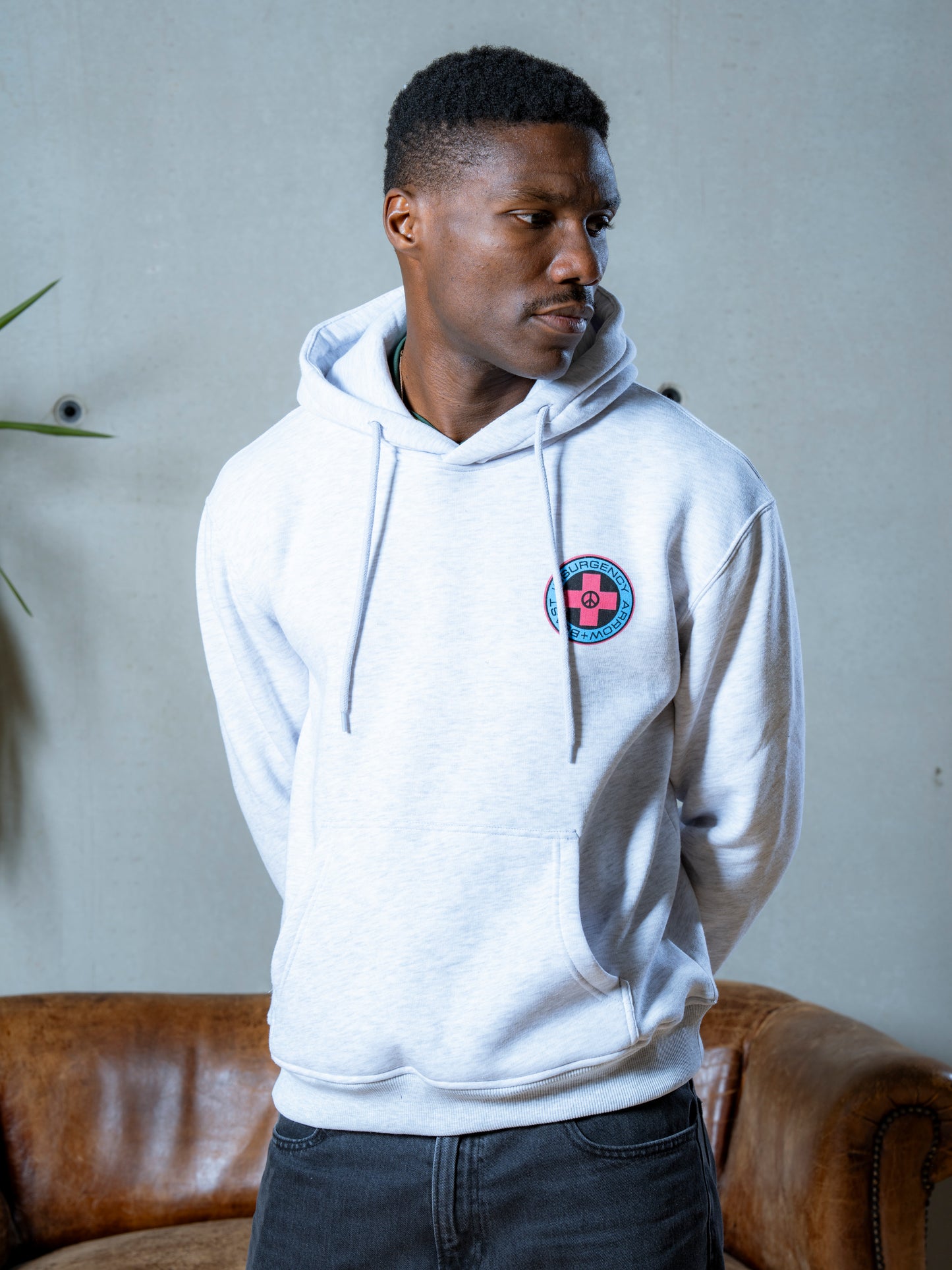 Arrow & Beast Insurgency Hooded Sweatshirt Heather Grey