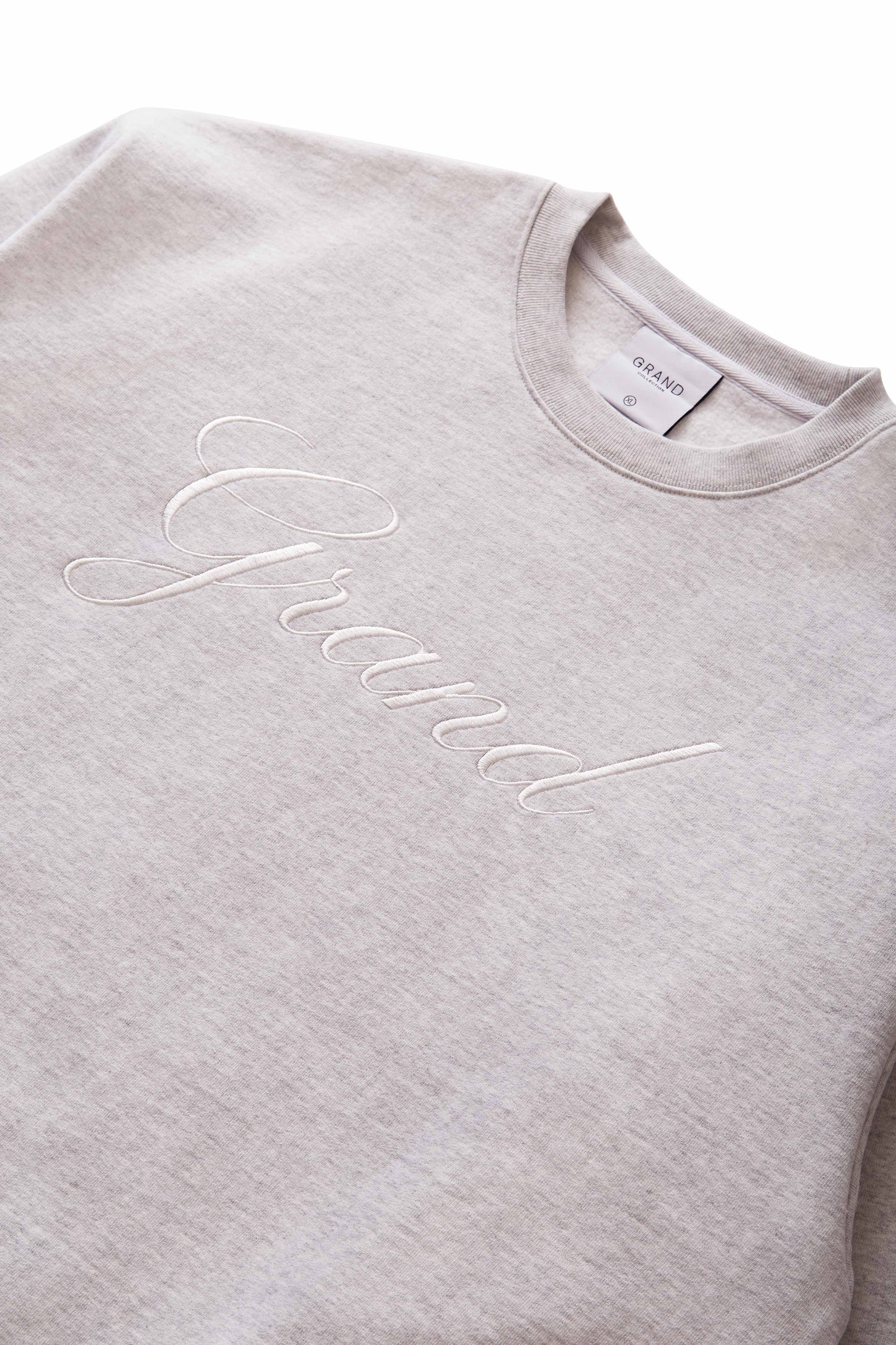 Grand Collection BIG SCRIPT CREWNECK ASH GREY Ash Grey