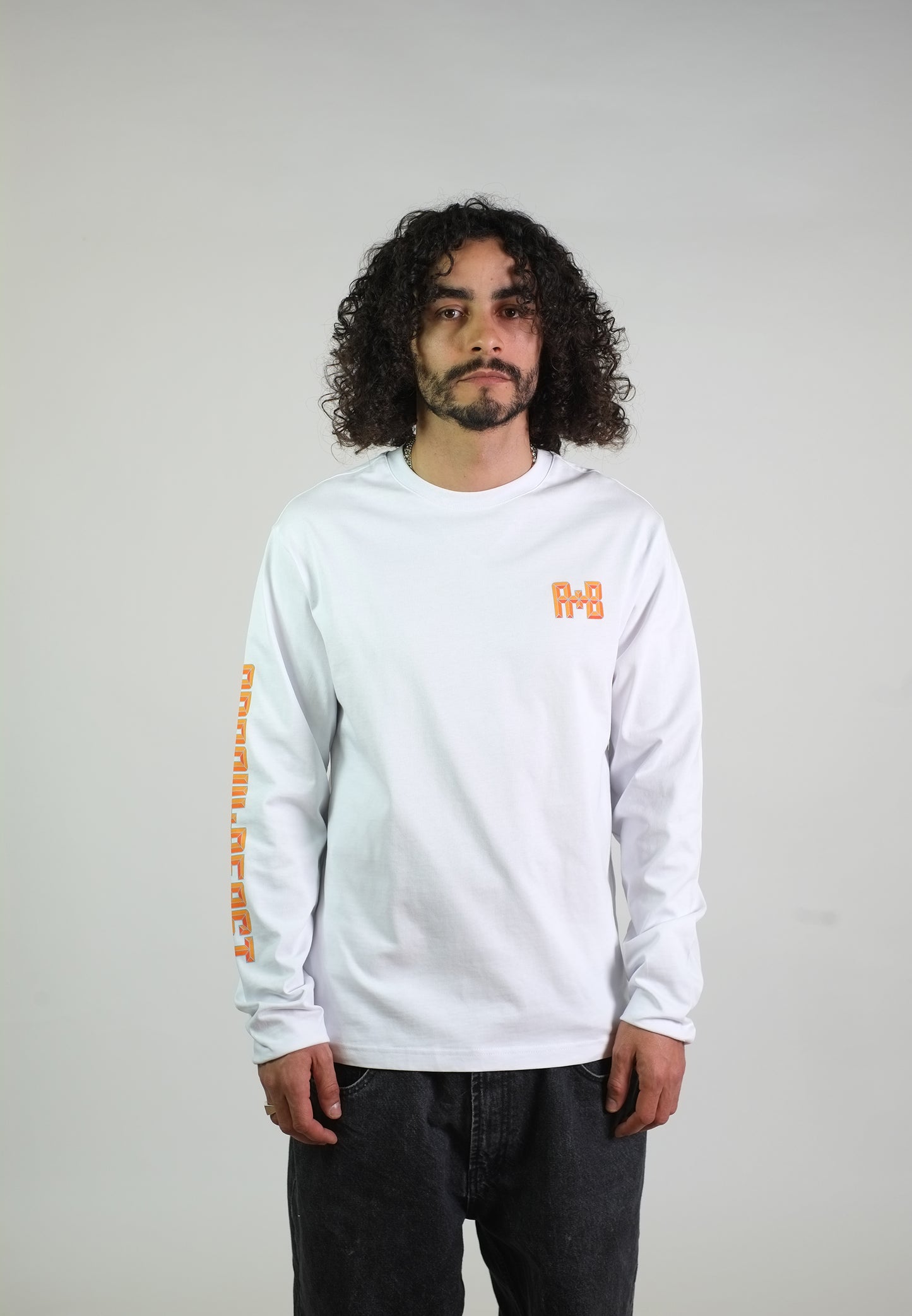 Arrow & Beast Tiles LS-Shirt White
