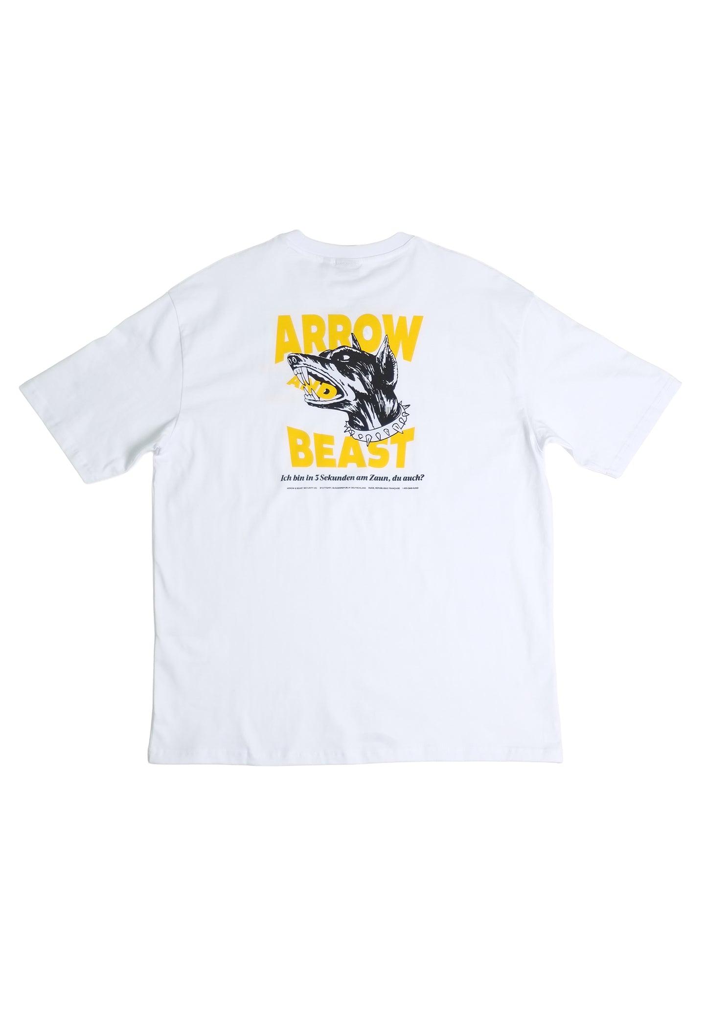 Arrow & Beast Doberman T-Shirt White