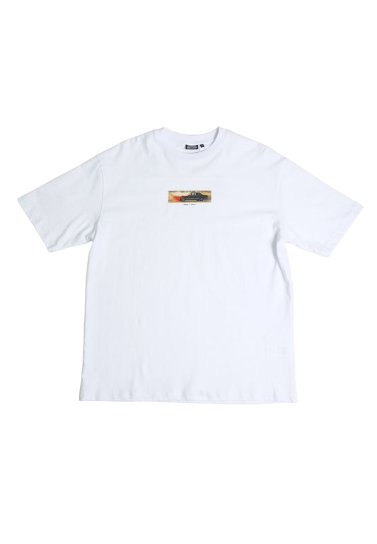 Arrow & Beast Auto Inferno T-Shirt White