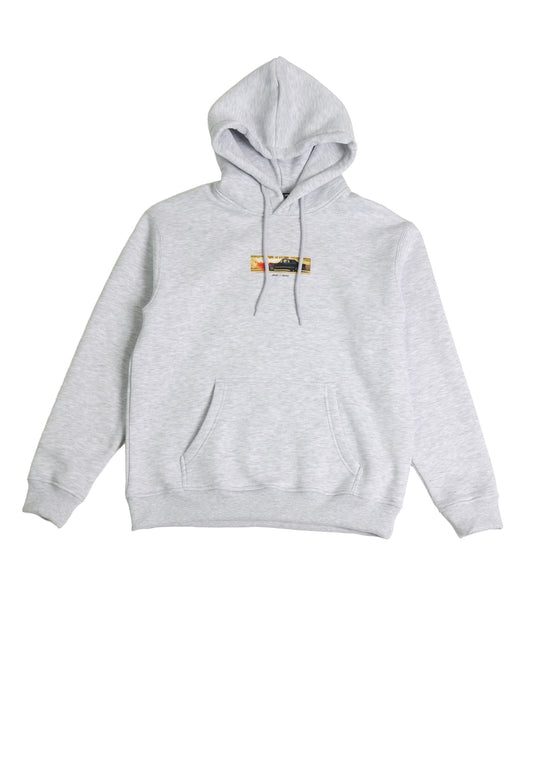 Arrow & Beast Auto Inferno Hooded Sweatshirt Heather Grey