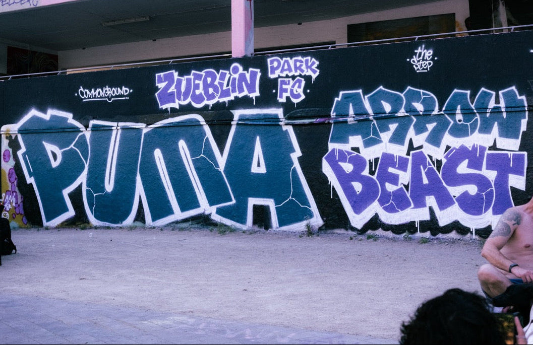 PUMA x arrow and beast graffiti at event