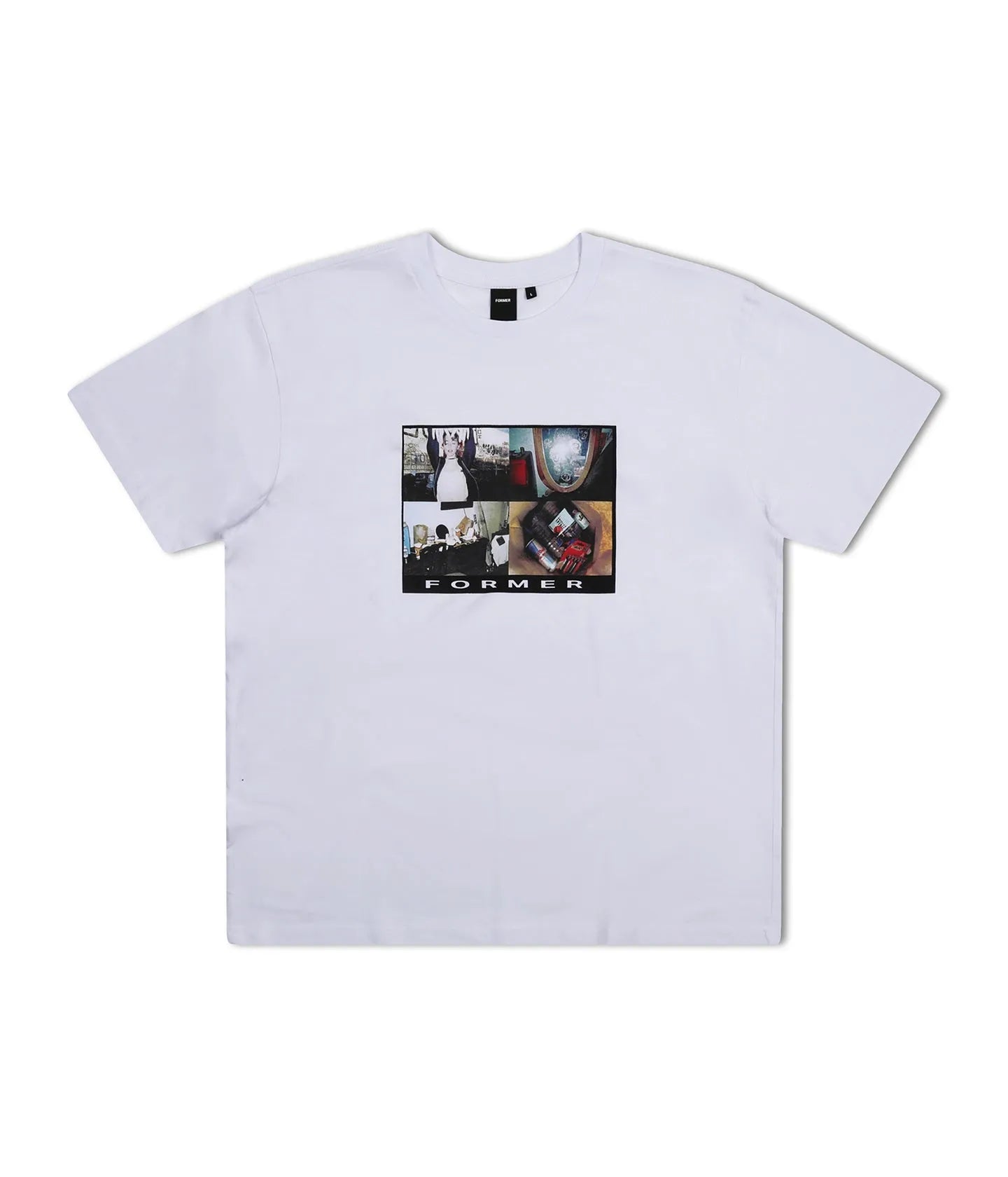 Former Merchandise - 4-UP T-SHIRT - WHITE - ARROW & BEAST