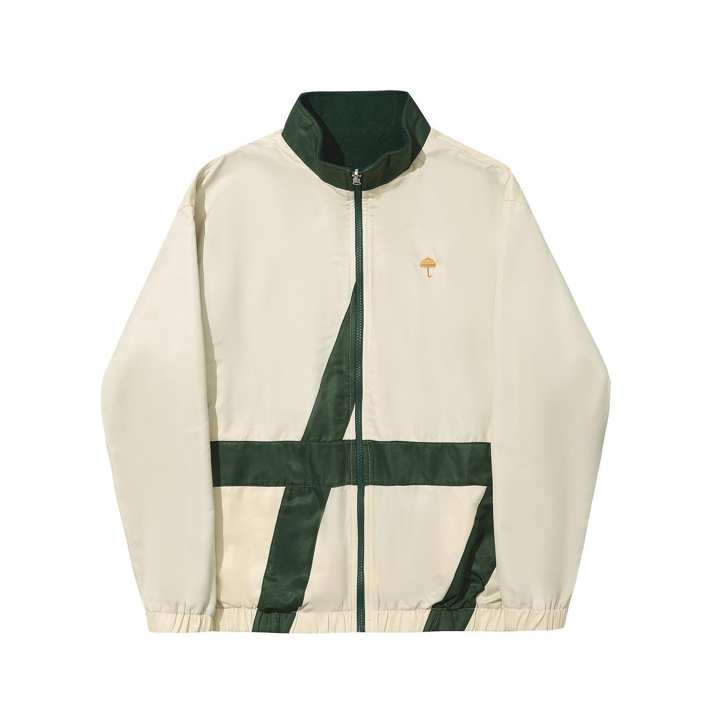 Helas Limited Reverso Fleece Sport Jacket Off White Green