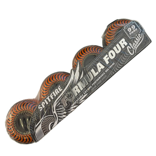 Spitfire Formula Four Swirl Classic 99A Wheels Black Orange
