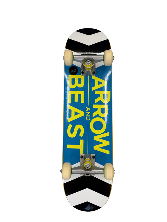 Arrow & Beast Stacked Blue Complete 7,25" Skateboard Deck