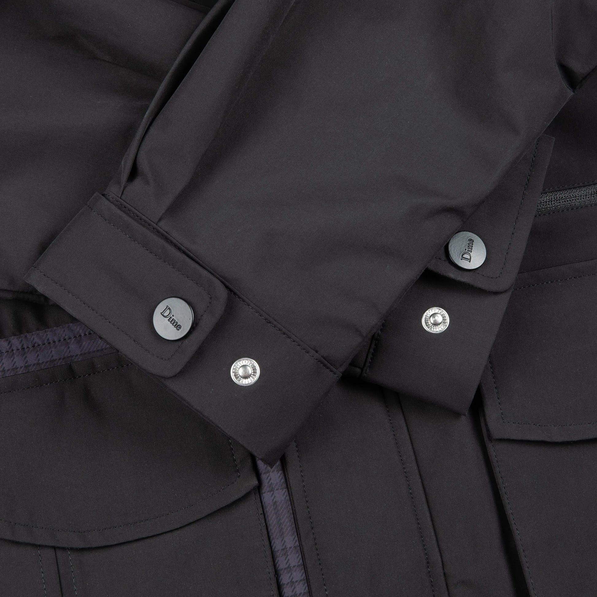 Dime MTL Fishing Zip-Off Jacket Black - ARROW & BEAST