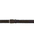 Metalwood Studio Braided Leather Belt Brown