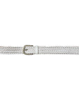 Metalwood Studio Braided Leather Belt White