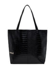 Metalwood Metal Logo Stud Croc Tote Bag