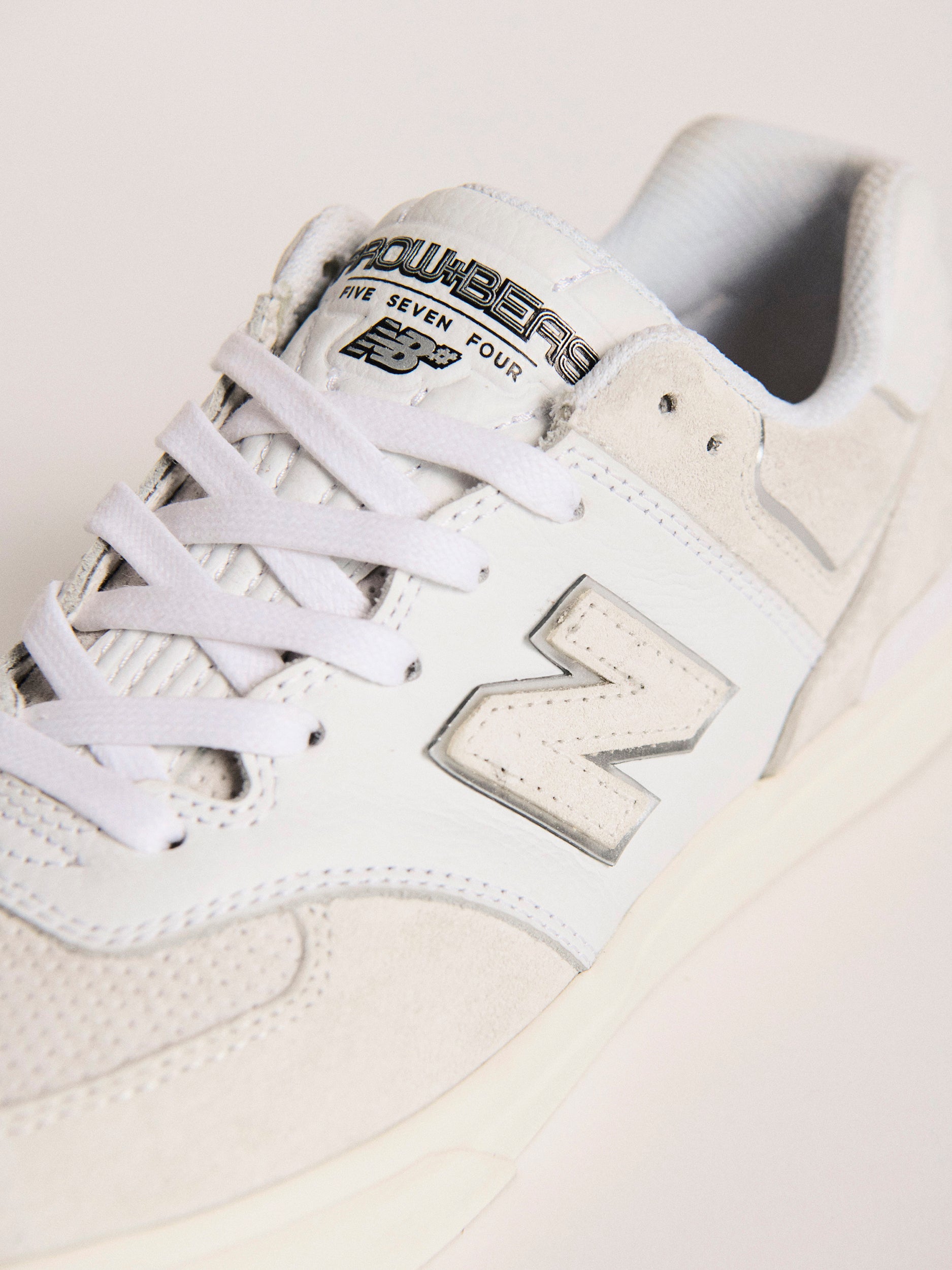 New Balance Numeric Jamie Foy Shoe White Grey NM306WIR ONLINE ONLY