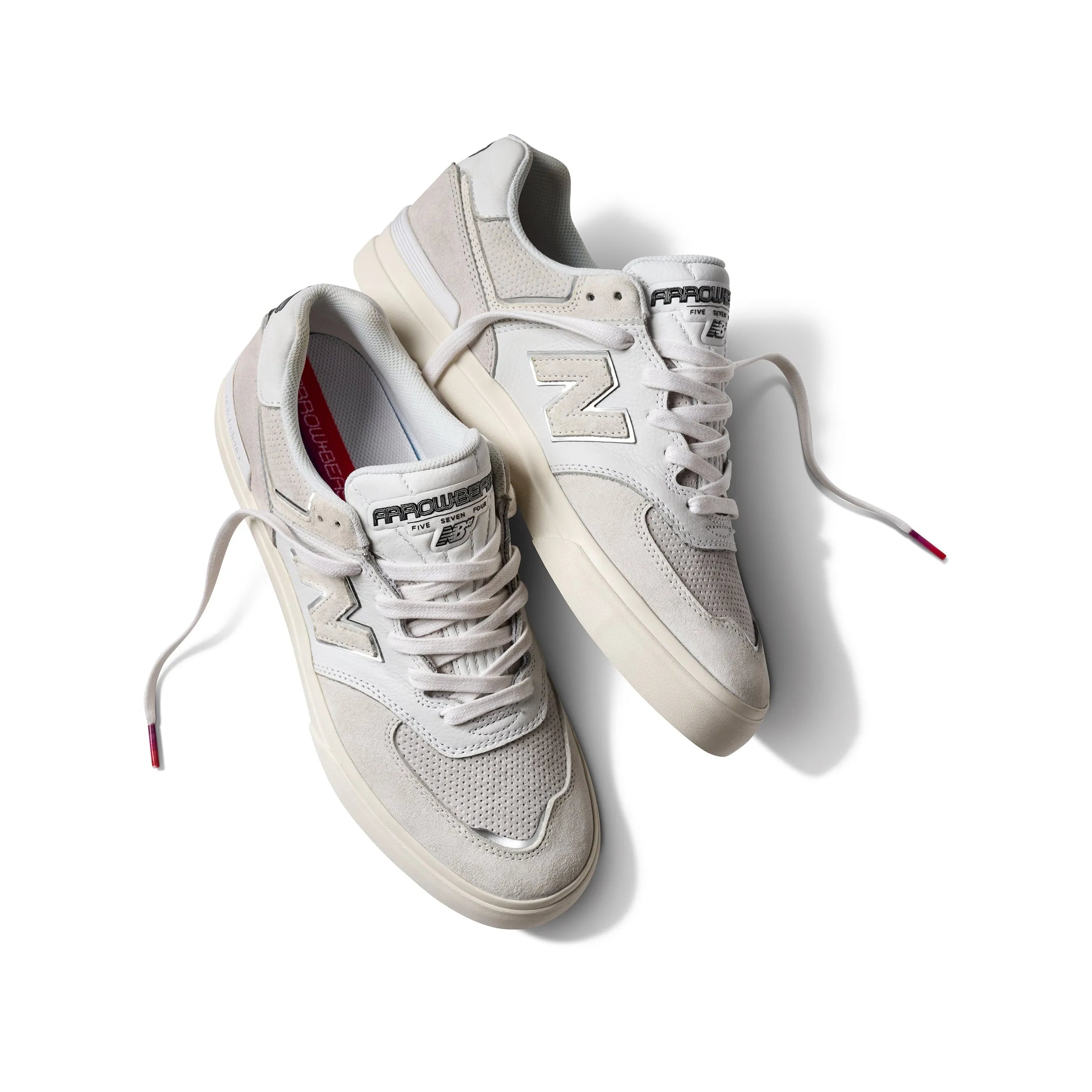 New Balance Numeric Jamie Foy Shoe White Grey NM306WIR ONLINE ONLY - ARROW & BEAST