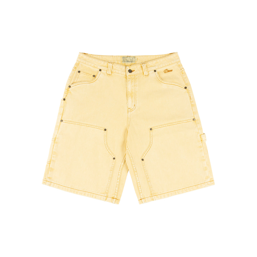 Dime MTL Carpenter Denim Shorts Lemon