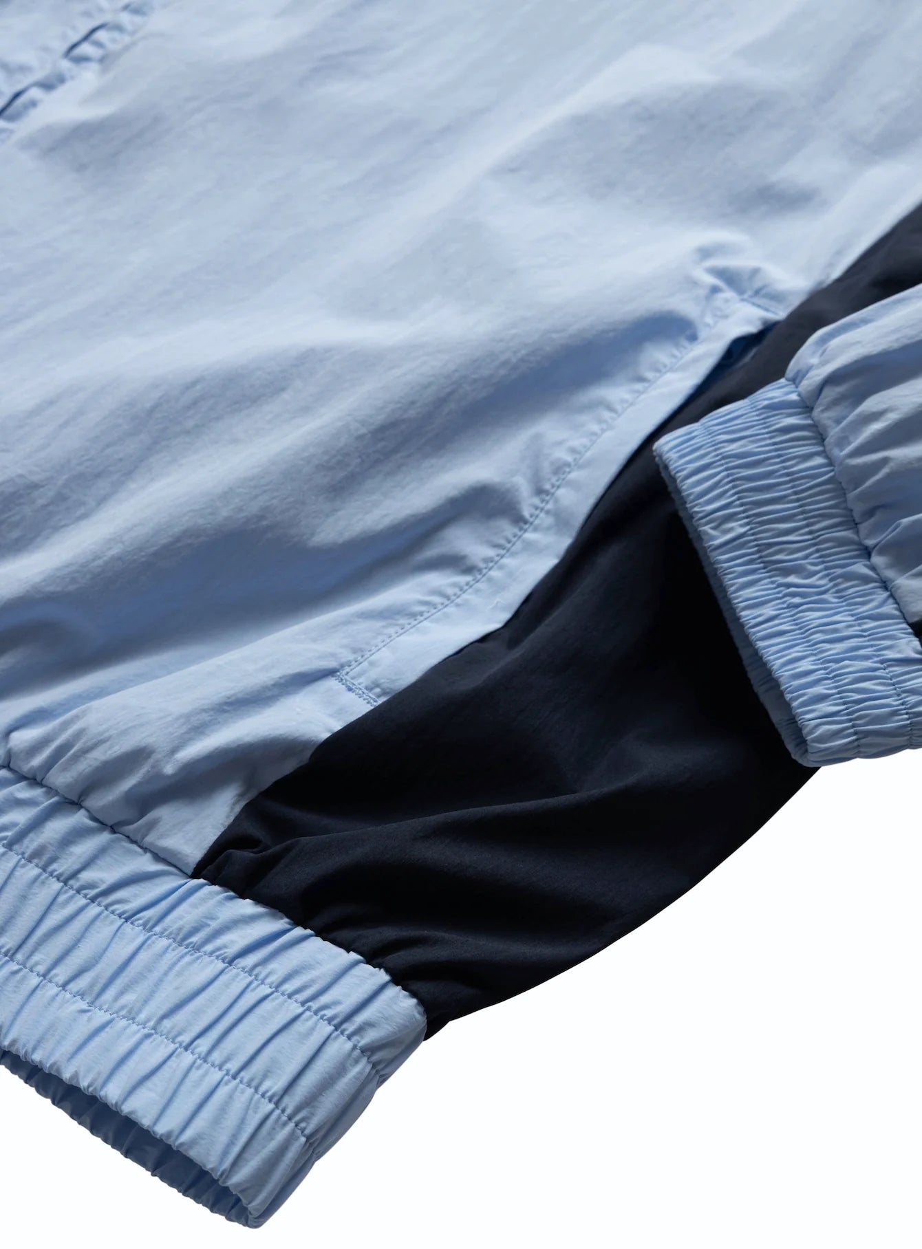 COTTON/NYLON TRACK JACKET POWDER BLUE