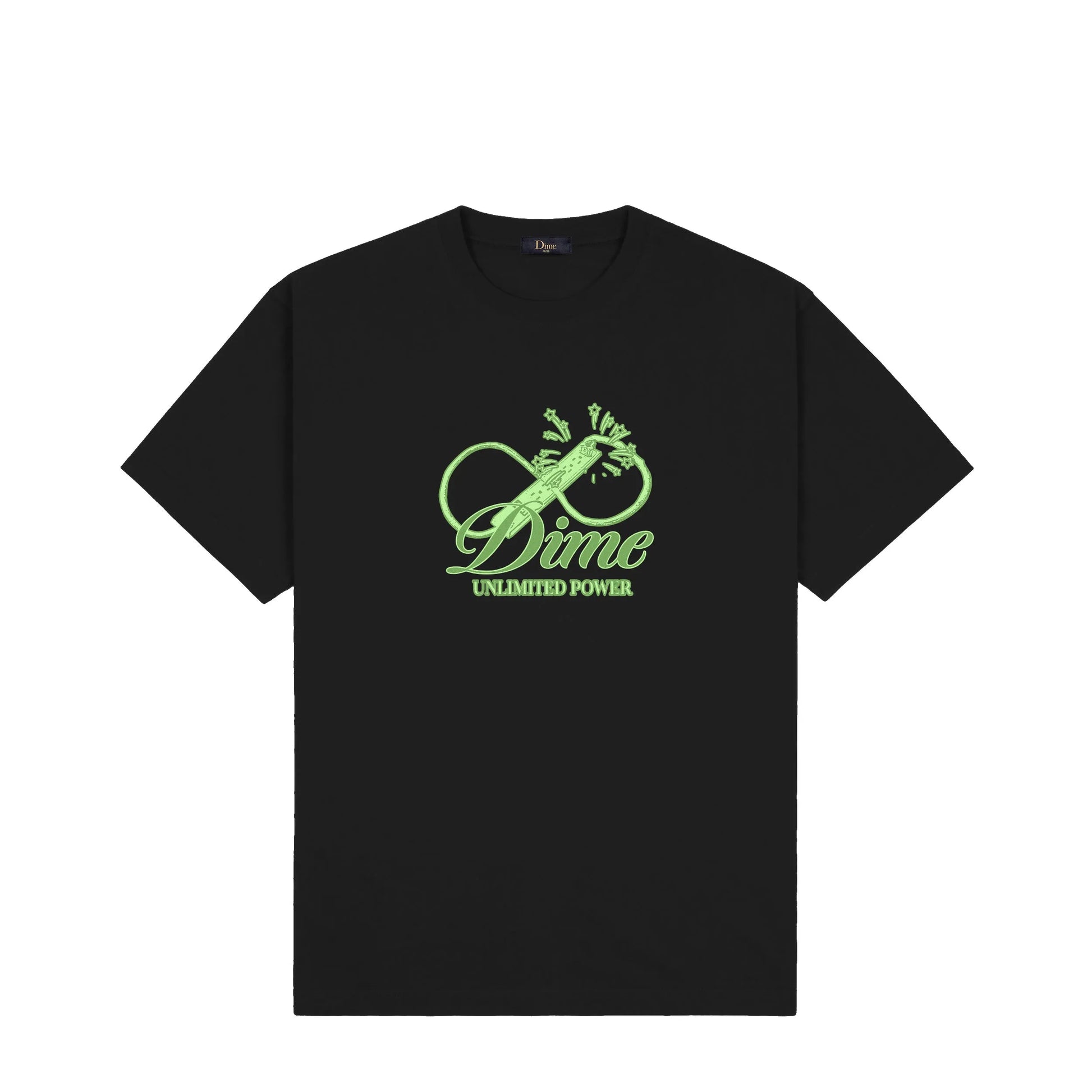 Dime MTL Cursive Power Tee Black - ARROW & BEAST