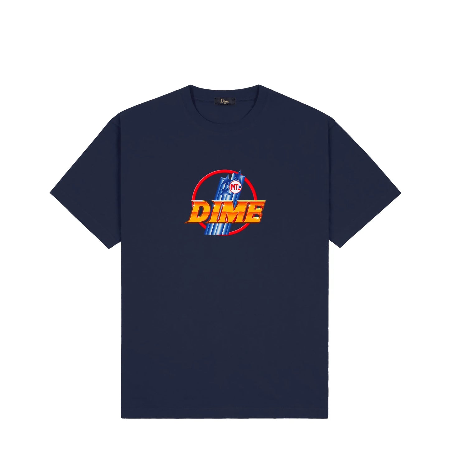 Dime MTL Lance Tee Navy - ARROW & BEAST