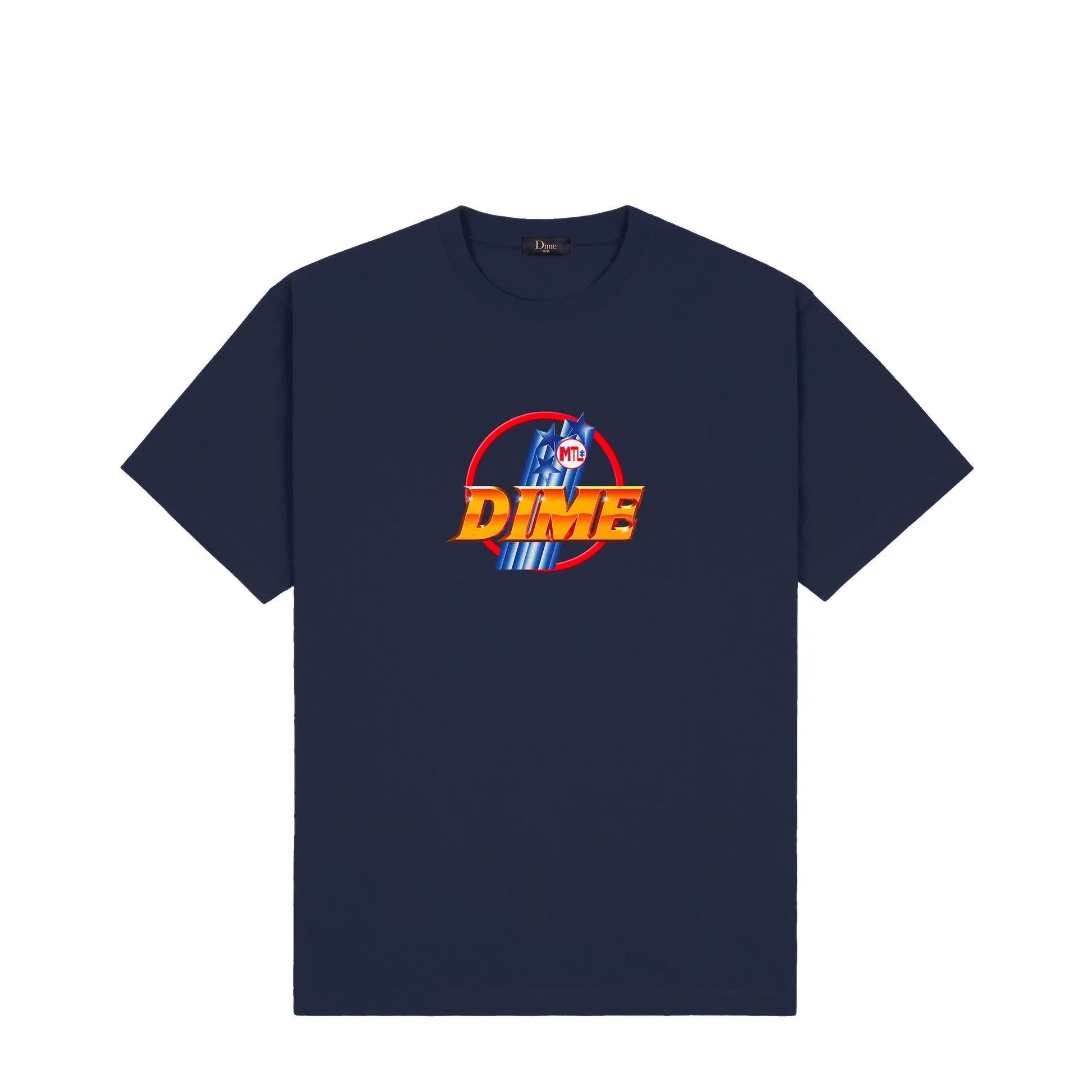 Dime MTL Lance Tee Navy - ARROW & BEAST