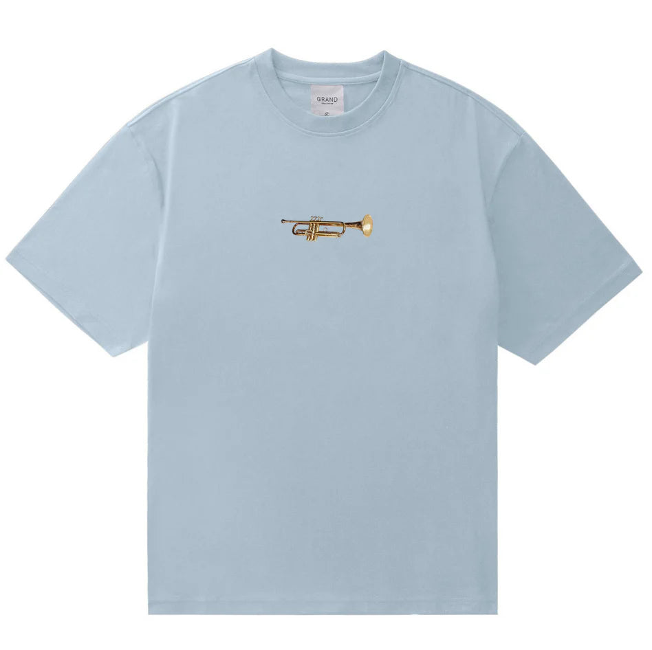 TRUMPET TEE POWDER BLUE