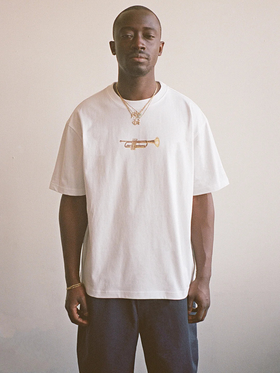 TRUMPET TEE WHITE