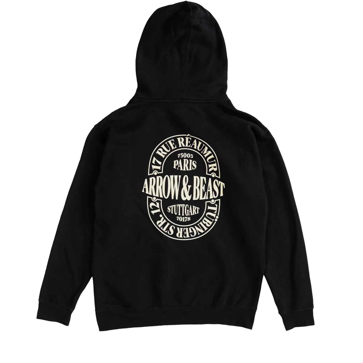 ARROW & BEAST Atelier Hoodie Black - ARROW & BEAST