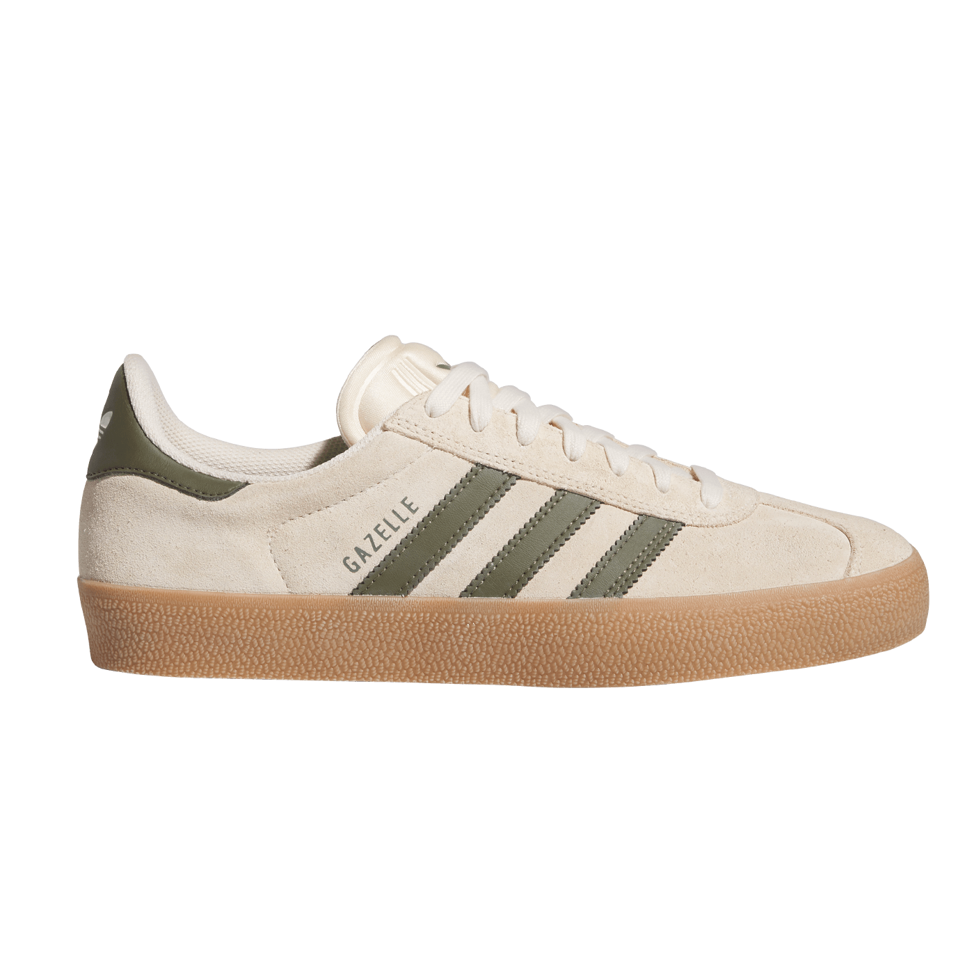 adidas Skateboarding Gazelle ADV Shoe Ecru Tint Olive IH3351