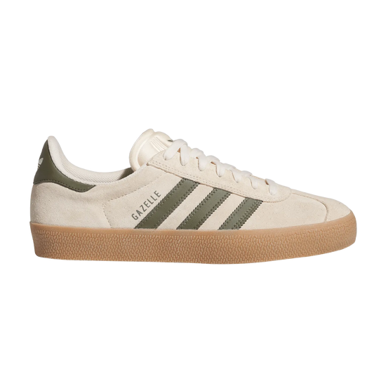 adidas Skateboarding Gazelle ADV Shoe Ecru Tint Olive ONLINE ONLY - ARROW & BEAST